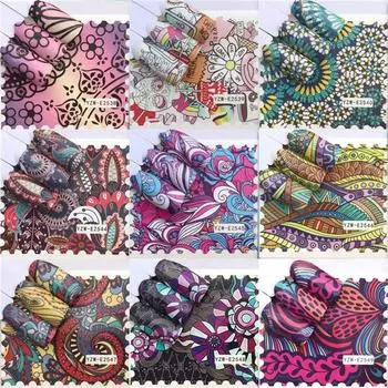 1 лист наклейки для ногтей красочные народные цветы водные наклейки переводные ползунки дизайн ногтей украшения советы наклейки маникюрные обертывания инструменты