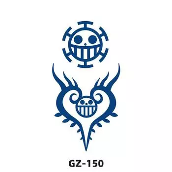 1 лист полуперманентных водонепроницаемых, но съемных травяных татуировок тигра, волка, льва для мужчин и женщин