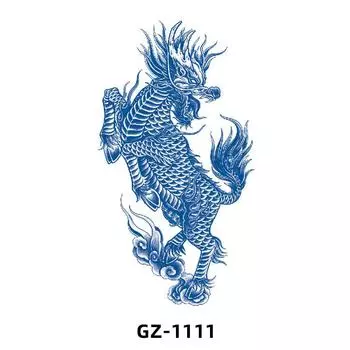 1 лист полуперманентных водонепроницаемых, но съемных травяных татуировок для кошек, собак, львов для мужчин и женщин