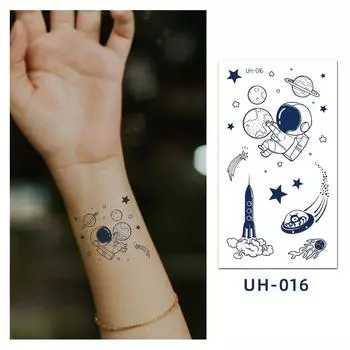 1 лист, полупостоянные женские поддельные татуировки, татуировки на запястье, лодыжке, водонепроницаемые, устойчивые к поту и долговечные татуировки с травяным соком