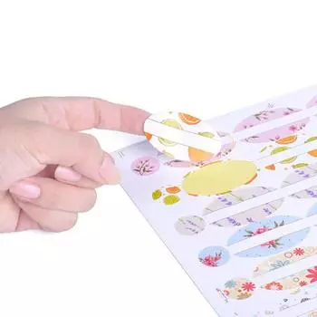 1 лист пустых бумаг, наклейка для флакона с эфирным маслом, овальные круглые наклейки, этикетки для крышек флаконов духов, органайзер