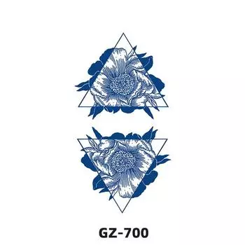 1 лист водонепроницаемый и съемный травяной временный цветок татуировки