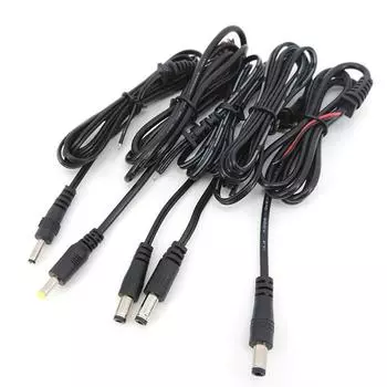 1 м 2-контактный выходной разъем питания, шнур постоянного тока, адаптер для ремонта кабеля «сделай сам», 5,5*2,5 мм, 5,5x.2,1 мм, 4,0*1,7 мм, 3,5*1,35 мм, косичка, шнур 3.5x1.35mm