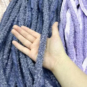 1 м DIY костюм ремесла искусственная отделка из овечьей шерсти аксессуары для одежды блестящая яркая шелковая отделка 1M