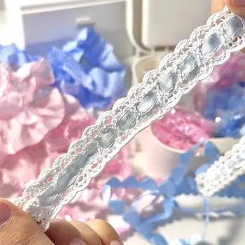 1 м кружевные полоски «сделай сам», домашний кружевной декор, материал ручной работы, чехол для карт, декор, милые, милые клетчатые кружевные полоски, аксессуары для шитья своими руками as the picture
