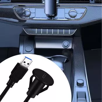 1 м маленький USB 3.0 папа к Type-C мама удлинитель для скрытого монтажа на панель кабель для передачи данных для автомобиля грузовика лодки мотоцикла