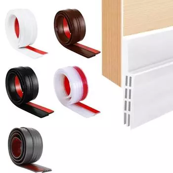 1 м пористая ветрозащитная уплотнительная лента регулируемая звукоизоляционная антихолодная уплотнительная лента для нижней части двери гибкая самоклеящаяся лента 1pc