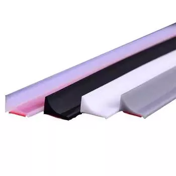 1 м силиконовая водоудерживающая полоса для плиты, многоцветная ванная комната из ТПЭ, домашний декор, барьер для душевой плотины 1M белый