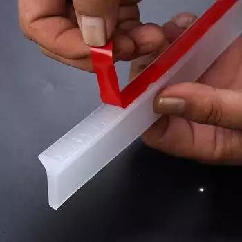 1 м T-образные водоудерживающие полосы для ванной комнаты Водоотталкивающие разделительные полосы для кухни Раковины на столешнице с защитой от брызг