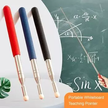 1 м Телескопическая ручка-указка с фетровым наконечником для сенсорного экрана Ремешок для руки из нержавеющей стали для учителя, маркерная доска, презентационная указка, принадлежности для класса 1M оранжевый