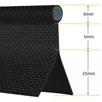 1 м труба для тента 6 мм двойной клапан серый черный ПВХ сердечник Keder Кемпинг/палатка/тенты/палатки аксессуары для каравана