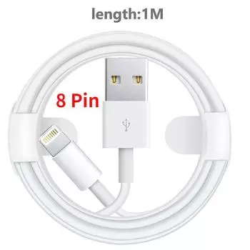 1 м USB-кабель для передачи данных для iPhone, быстрое зарядное устройство, зарядный кабель для iPhone 11 12 Pro 6 6s 7 8 Plus X XS Max SE iPad Type C, зарядное устройство, провод для Android Redmi