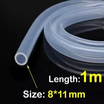 1 м Высококачественная прозрачная гибкая трубка пищевого качества, трубка для пива, молока, сантехнические шланги, шланг из силиконовой резины 3x5 mm