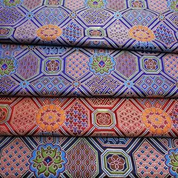 1 м жаккардовая ткань в китайском стиле, древний тибетский халат, декоративная ткань для самостоятельного шитья, подушки, сценический костюм, монгольский халат 100x70cm