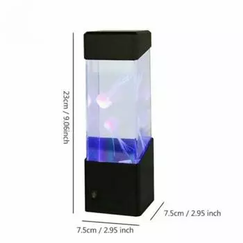 1 маленький светильник в виде медузы, USB источник питания, детский многоцветный светодиодный бытовой ночник, прикроватный светильник, украшение комнаты S