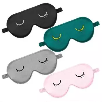 1 маска для сна идеально блокирует свет с маской для сна из шелка шелковицы чёрный