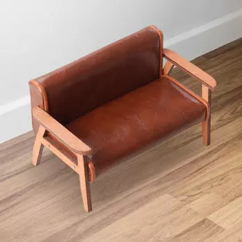 1:Мебель для кукольного домика в масштабе 12, миниатюрный диван, кресло-реклайнер, аксессуары для мини-дома White Small