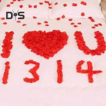 1 мешок искусственных лепестков роз Экологичные реалистичные на вид красочные имитационные шелковые лепестки роз Аксессуары для вечеринок синий