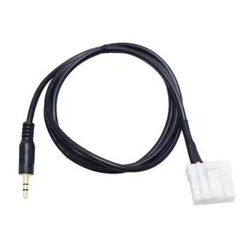 1 meter Car Audio Adapter Wire 3.5 mm AUX Cable for mazda 2356 b70 RX-8 MX-52006+