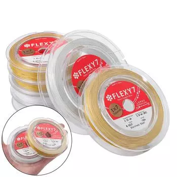 1 метр, 0,3-0,6 мм, мягкая стальная проволока, гибкая 7 линий для жемчужного ожерелья, браслета, аксессуары для самостоятельного изготовления 0.5mm серебряный