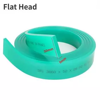 1 метр 50*9 мм плоский/острый резиновый ракель для трафаретной печати 65A 70A 75A 80A 85A твердомер скребок для трафаретной печати Sharp Head