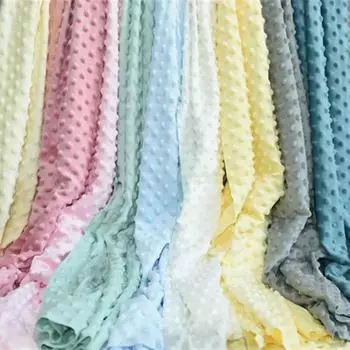 1 метр бархатной мягкой ткани с пузырьками горошка детское постельное белье комфортное одеяло шарф ручная работа своими руками плюшевая кукла домашняя швейная ткань 180x100cm белый