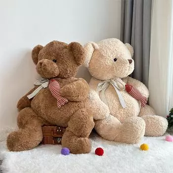 1 метр большой медведь плюшевая кукла девочка подарок большой размер подушка для сна плюшевый медведь кукла ножницы машина кукла 35cm