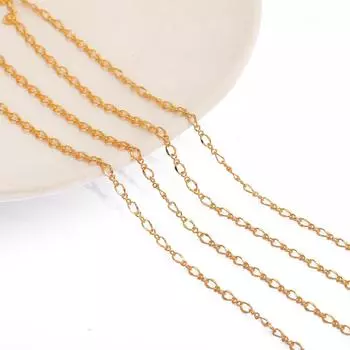 1 метр медная цепочка для DIY ожерелья, браслета, изготовления ювелирных изделий, аксессуары для рукоделия 3mm