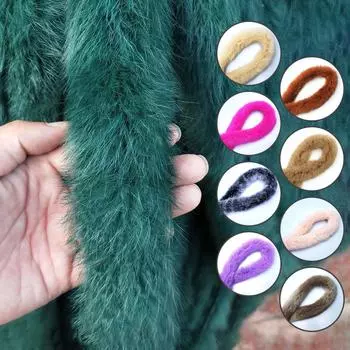 1 метр мягкой искусственной меховой ленты из кроличьего меха 6 см пушистые ленты DIY отделка плащ ханьфу край одежды швейные принадлежности для рукоделия