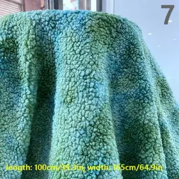1 метр мягкой плюшевой ткани радужной тай-дай флисовой зимней теплой бархатной кашемировой ткани для самостоятельного шитья кукольной одежды для домашних животных подкладки для перчаток