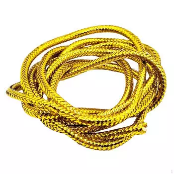 1 метр оплетки из майларовой трубки Материалы для завязывания мух Белый перламутровый цвет Прост в использовании Круглый голографический материал золотистый