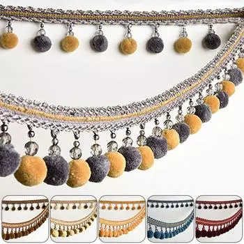 1 метр помпон шарик бахрома вышивка лента кисточка край отделка шторы подушки обивка бахрома шитье декор своими руками принадлежности 1M