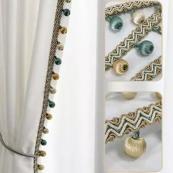 1 метр занавески кружево кисточка помпон шарик бахрома обивочная лента отделка для шитья своими руками диван скатерть занавески декор аксессуары 1M