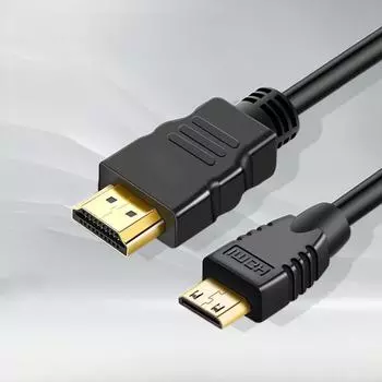 1-метровый соединительный кабель Mini HDMI - HDMI HD для планшетов, компьютеров, проекторов, HDTV 0.5 meters чёрный