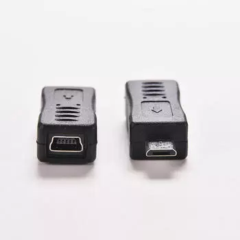 1 Mini USB Female To Micro USB Male F/M адаптер для зарядки данных конвертер разъем