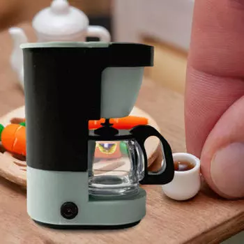 1:Миниатюрная модель кофеварки в масштабе 1/12, мебель для кукольного домика, аксессуары, игровой набор