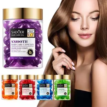 1 мл * 30 капсул-кондиционера с аргановым маслом и лавандой глубоко увлажняют и восстанавливают волосы, поврежденные окрашиванием и химической завивкой, а также вьющиеся волосы Alcohol