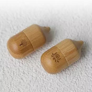 1 мл бамбуковый роликовый пустой флакон, контейнеры для ухода за кожей, флаконы в старинном стиле, маленькие флаконы для духов, эфирное масло as the picture