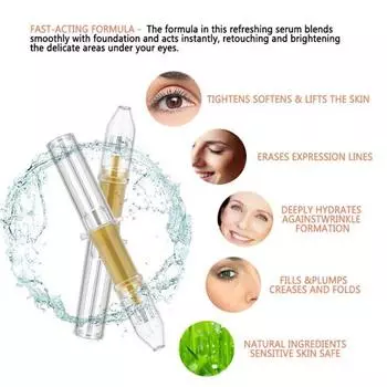 1 мл крем для глаз быстро впитывающийся антивозрастной натуральный экстракт длительный мгновенный удаление мешков под глазами сыворотка для мужчин 1ML