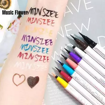 1 мл жидкая подводка для глаз, долговечная водонепроницаемая цветная подводка для глаз белый