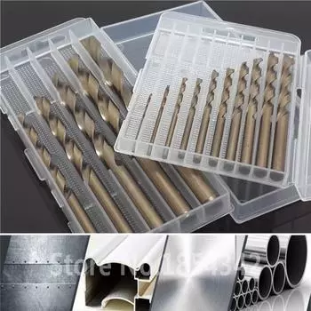 1 мм-13 мм кобальтовая высокоскоростная стальная спиральная дрель M35, набор инструментов из нержавеющей стали, инструменты для развертки всего шлифованного металла