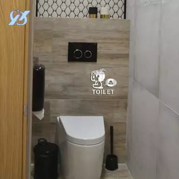 1 мм акриловая трехмерная креативная ванная комната английская настенная наклейка туалетная стена туалетная наклейка украшение