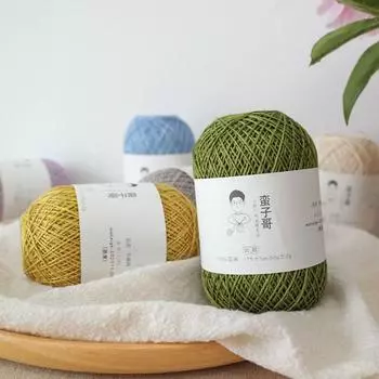 1 мм льняная пряжа мягкая трикотажная пряжа свитер пряжа для вязания крючком шитье белый