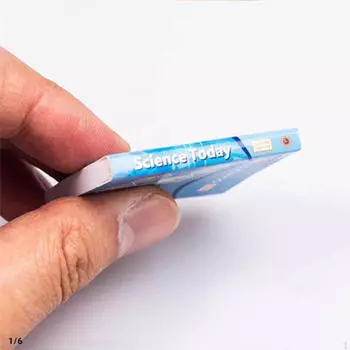 1:Модель 6 книг, учебник 1/6, материалы для самостоятельного изготовления, ручная работа, мини-аксессуары, миниатюрная модель сцены