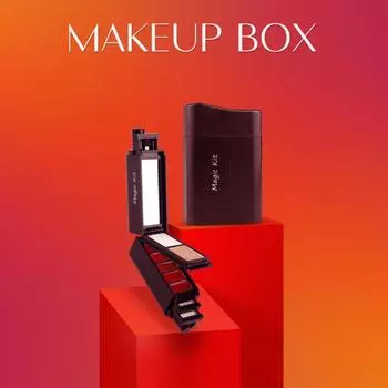 1 набор безопасной водостойкой туши для глаз, универсальный набор для макияжа «все в одном» 1