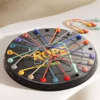 1 набор Brainy Knots Rope Untangling Настольная игра Challenge Logic Puzzle Board Игрушка в подарок 1