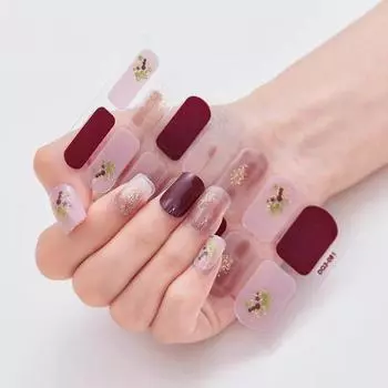 1 набор декоративных, легко наносимых, великолепных, ультратонких наклеек для ногтей, дизайн слайдеров для маникюра, наклейка для маникюра O