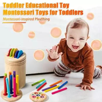 1 набор деревянных стаканчиков для сортировки цветов, дошкольное обучение, мелкая моторика, сенсорное сопоставление B