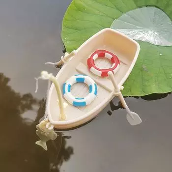 1 набор детских подарков, новая пластиковая модель рыбацкой лодки, мини-имитация кукольного домика, украшения, комплект миниатюрной рыбацкой лодки one size