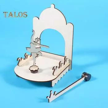 1 набор DIY Магнитная модель балетной девочки, набор для самостоятельной сборки, деревянная головоломка, танцевальная сцена, строительство, поделки, дети, STEM, образовательная игрушка для экспериментов в области науки Sets